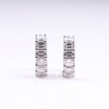 Diamond Hoop Earrings - Minimal Carbon
