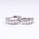 Diamond Hoop Earrings - Minimal Carbon