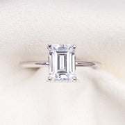 Emerald Cut Diamond Ring - Minimal Carbon