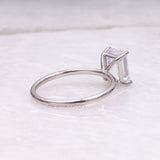 Emerald Cut Diamond Ring - Minimal Carbon