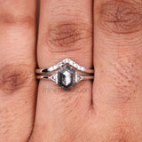 double row diamond ring