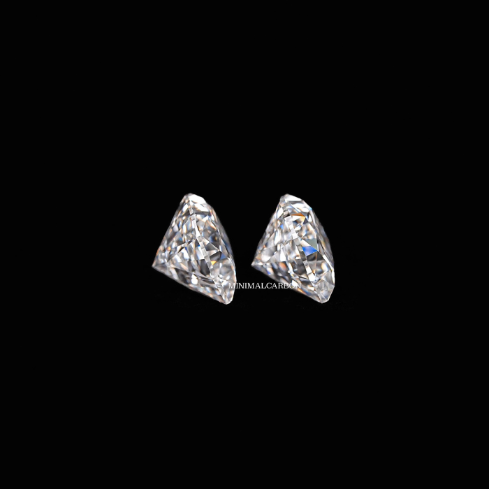 1.01 CT Half Moon Cut Matching Pair Natural Loose Diamond