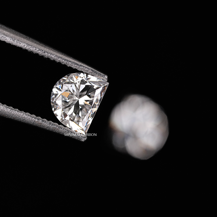 1.01 CT Half Moon Cut Matching Pair Natural Loose Diamond