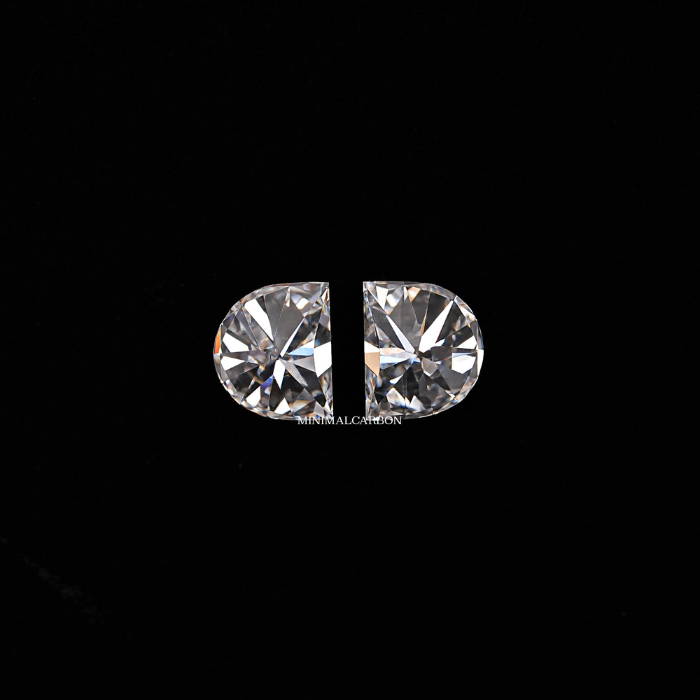 1.01 CT Half Moon Cut Matching Pair Natural Loose Diamond