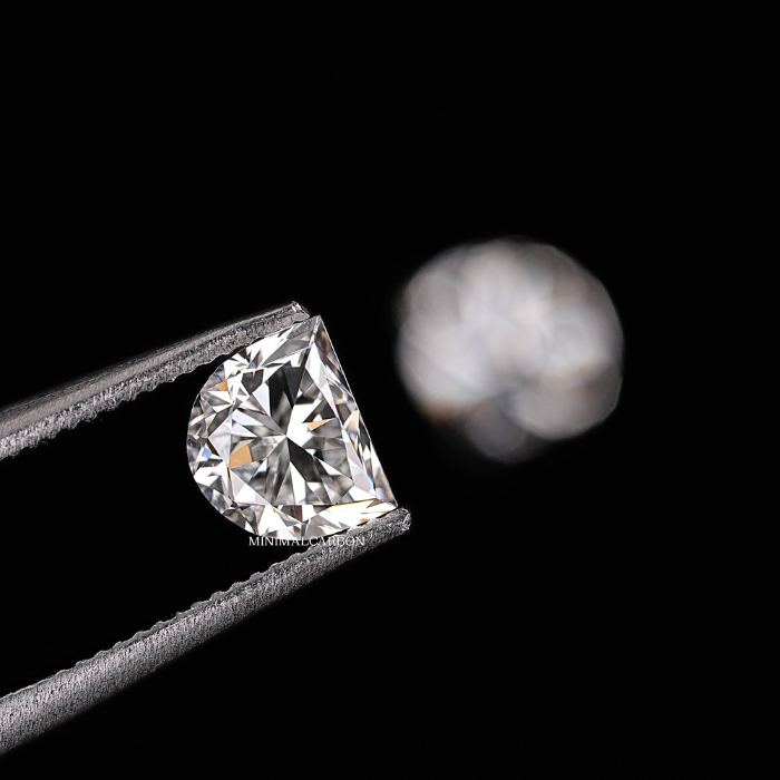 1.01 CT Half Moon Cut Matching Pair Natural Loose Diamond