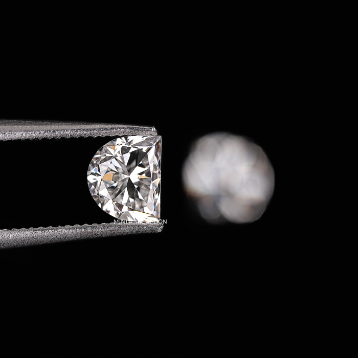1.01 CT Half Moon Cut Matching Pair Natural Loose Diamond