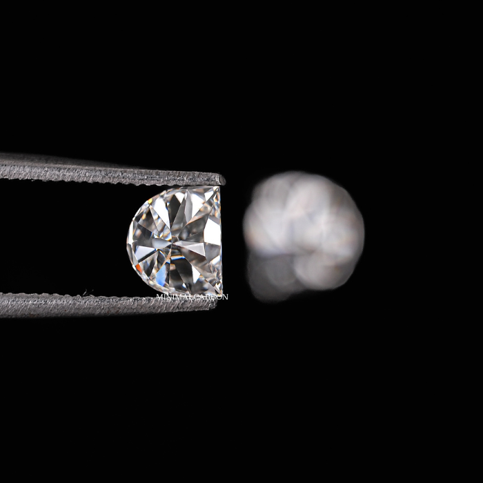 1.01 CT Half Moon Cut Matching Pair Natural Loose Diamond