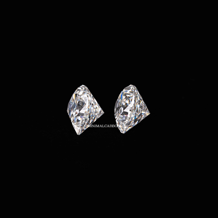 1.01 CT Half Moon Cut Matching Pair Natural Loose Diamond