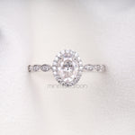 Load image into Gallery viewer, Oval Halo Engagement Ring
