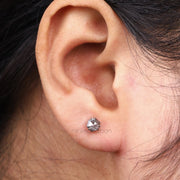 Hexagon Stud Earrings - Minimal Carbon