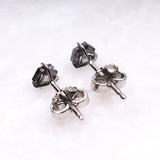 Hexagon Stud Earrings - Minimal Carbon