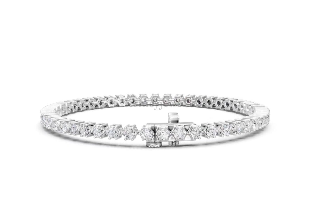 Hexagone tennis bracelet