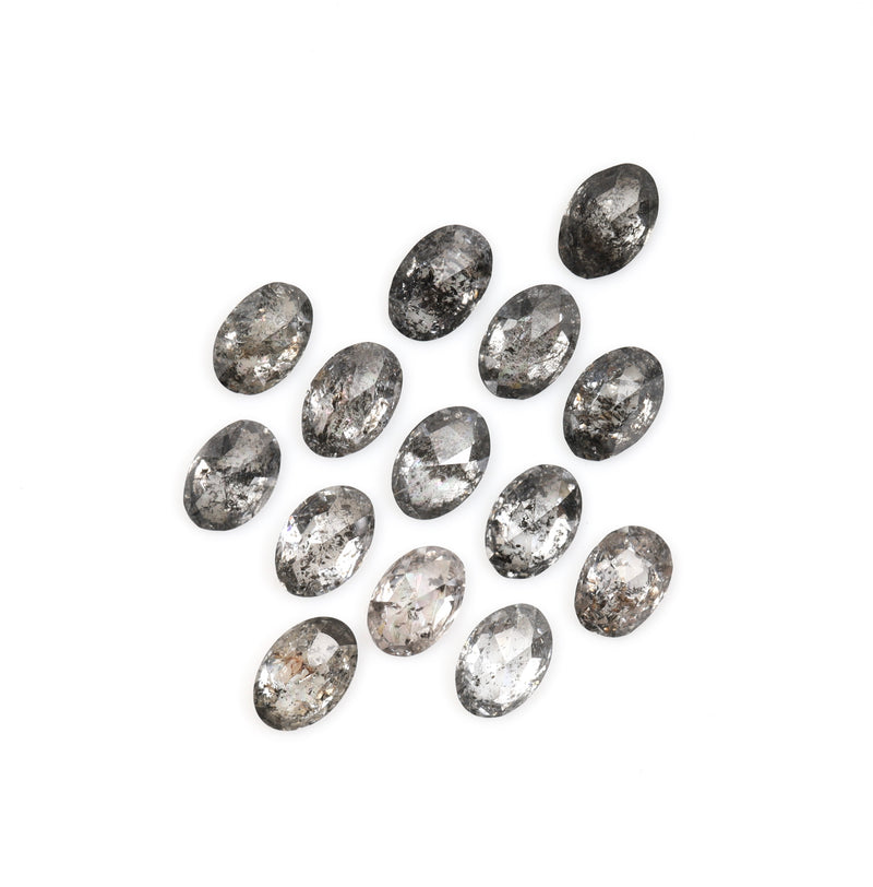 3.0 X 2.0 Salt and Pepper Oval Cut Diamonds