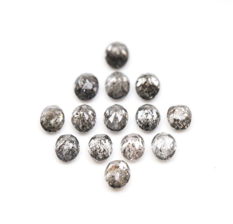 3.0 X 2.0 Salt and Pepper Oval Cut Diamonds