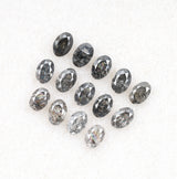 3.0 X 2.0 Salt and Pepper Oval Cut Diamonds