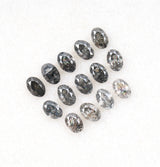 3.0 X 2.0 Salt and Pepper Oval Cut Diamonds