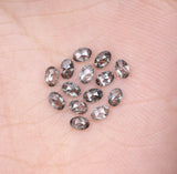 3.0 X 2.0 Salt and Pepper Oval Cut Diamonds
