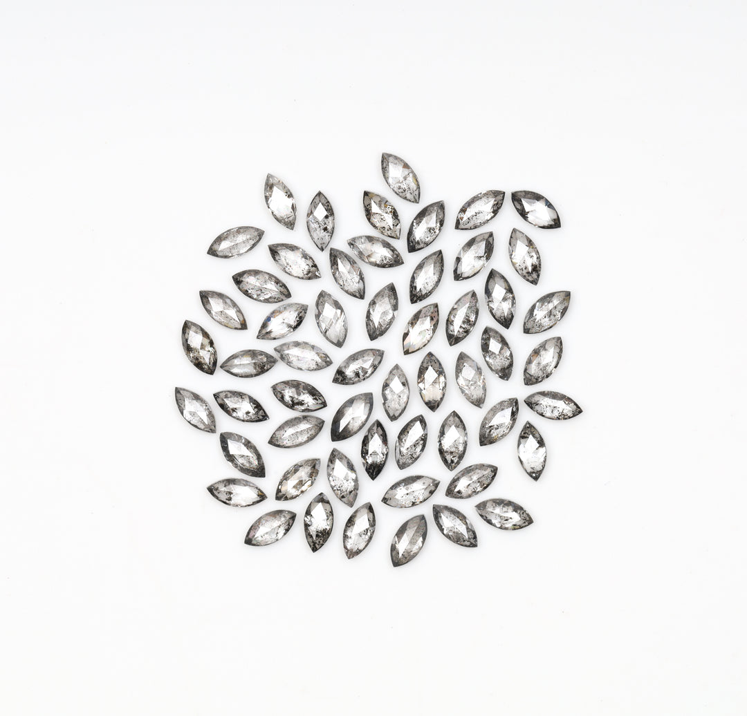 4.0 x 2.0 MM Salt and Pepper Marquise Cut Diamond – Loose Natural Stone