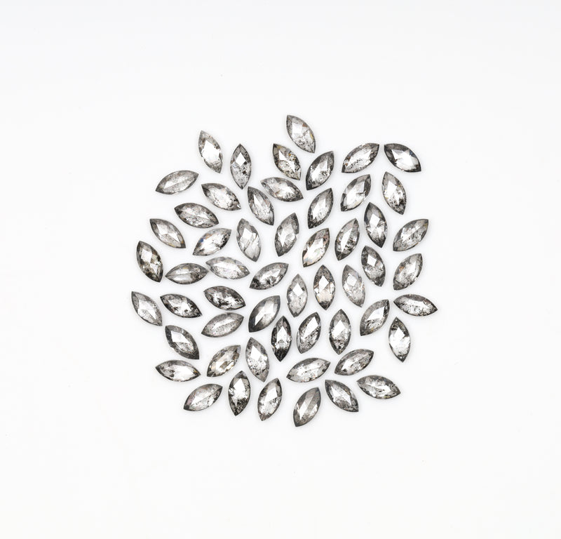4.0 x 2.0 MM Salt and Pepper Marquise Cut Diamond – Loose Natural Stone