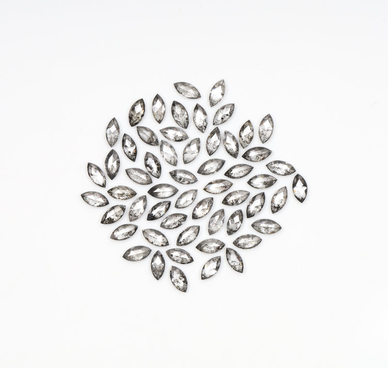 4.0 x 2.0 MM Salt and Pepper Marquise Cut Diamond – Loose Natural Stone
