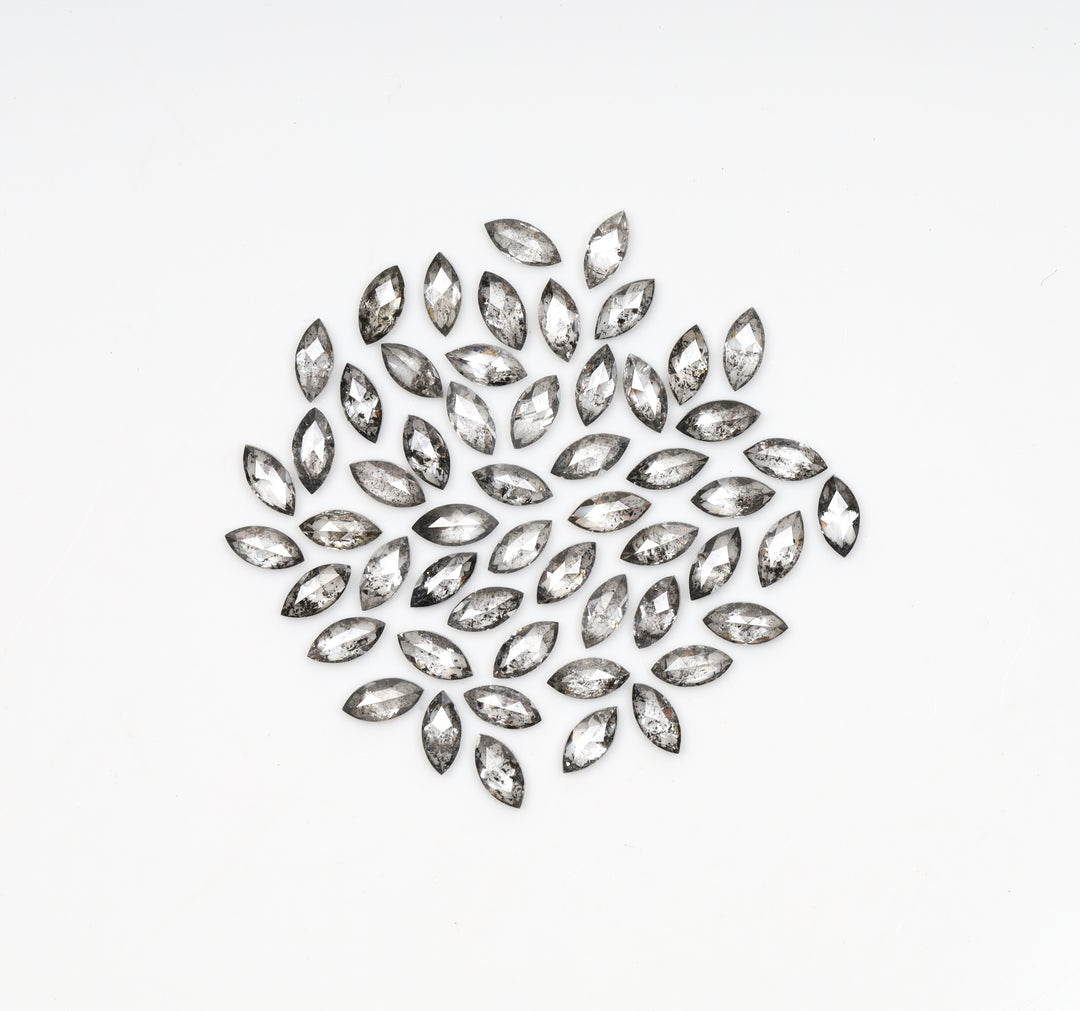 4.0 x 2.0 MM Salt and Pepper Marquise Cut Diamond – Loose Natural Stone