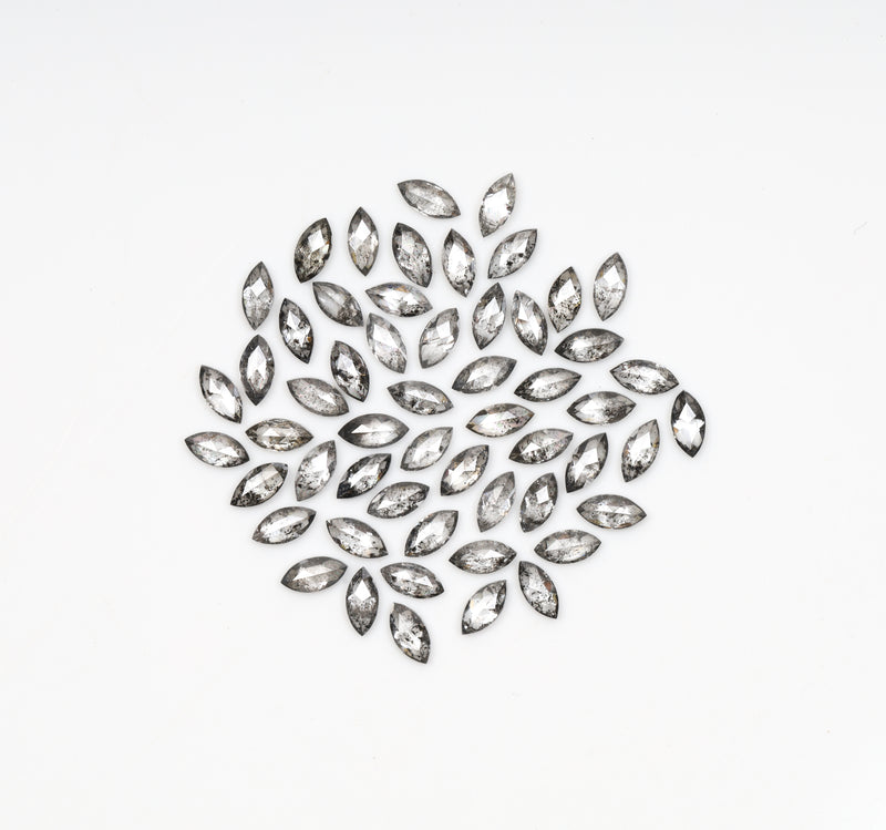 4.0 x 2.0 MM Salt and Pepper Marquise Cut Diamond – Loose Natural Stone