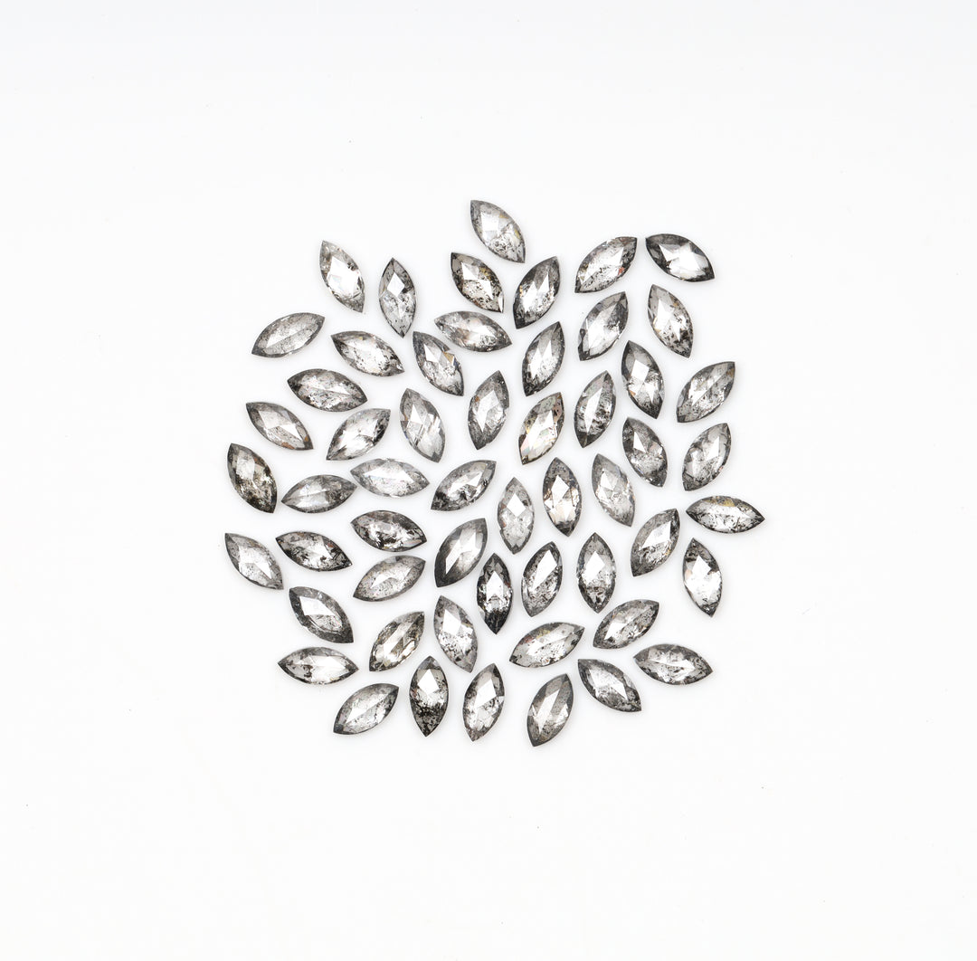 4.0 x 2.0 MM Salt and Pepper Marquise Cut Diamond – Loose Natural Stone