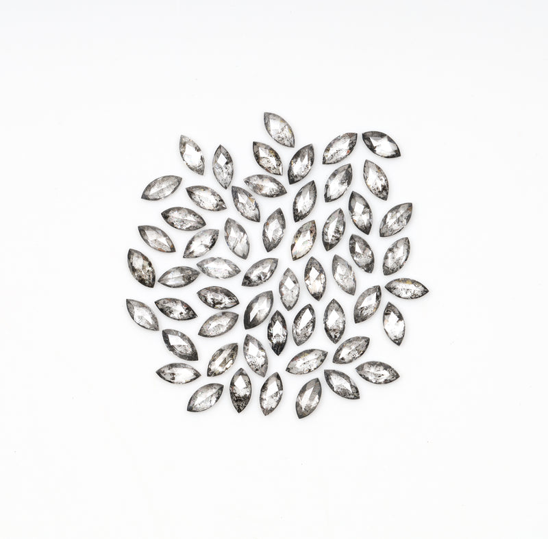 4.0 x 2.0 MM Salt and Pepper Marquise Cut Diamond – Loose Natural Stone