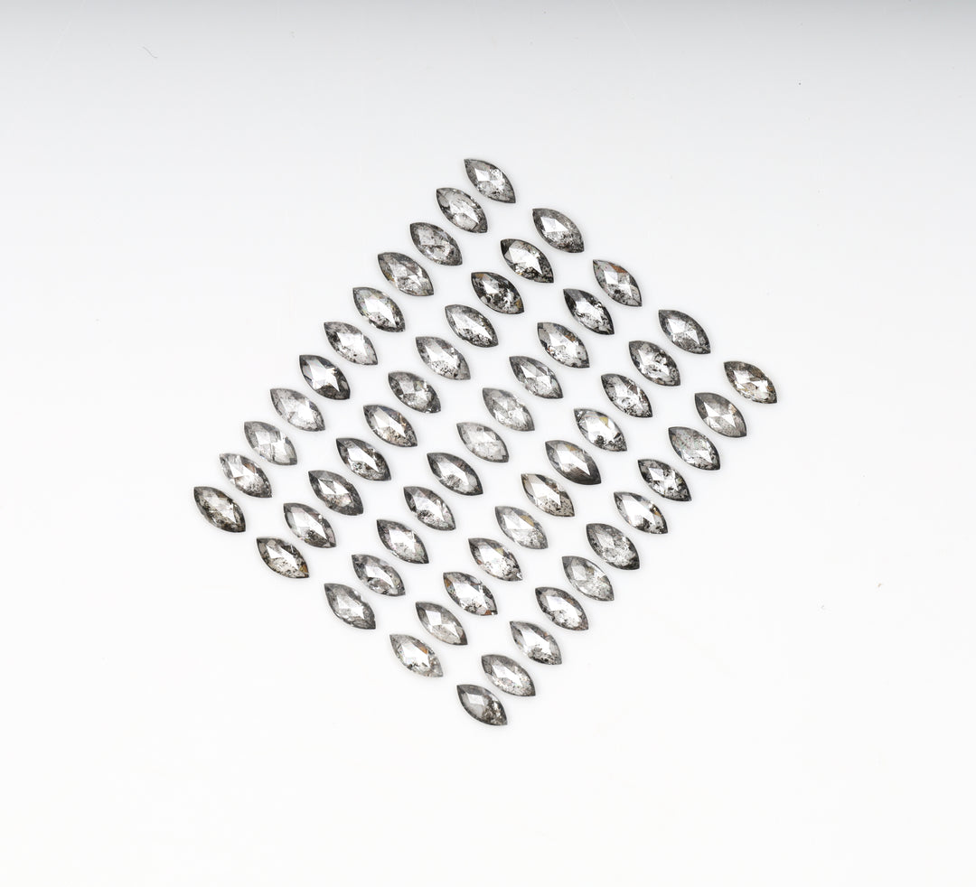 5.0 x 2.5 MM Salt and Pepper Marquise Cut Diamond Loose Natural Diamond