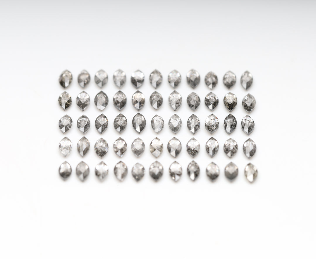 5.0 x 2.5 MM Salt and Pepper Marquise Cut Diamond Loose Natural Diamond