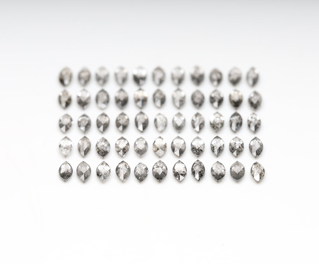 5.0 x 2.5 MM Salt and Pepper Marquise Cut Diamond Loose Natural Diamond