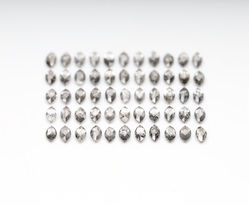 5.0 x 2.5 MM Salt and Pepper Marquise Cut Diamond Loose Natural Diamond