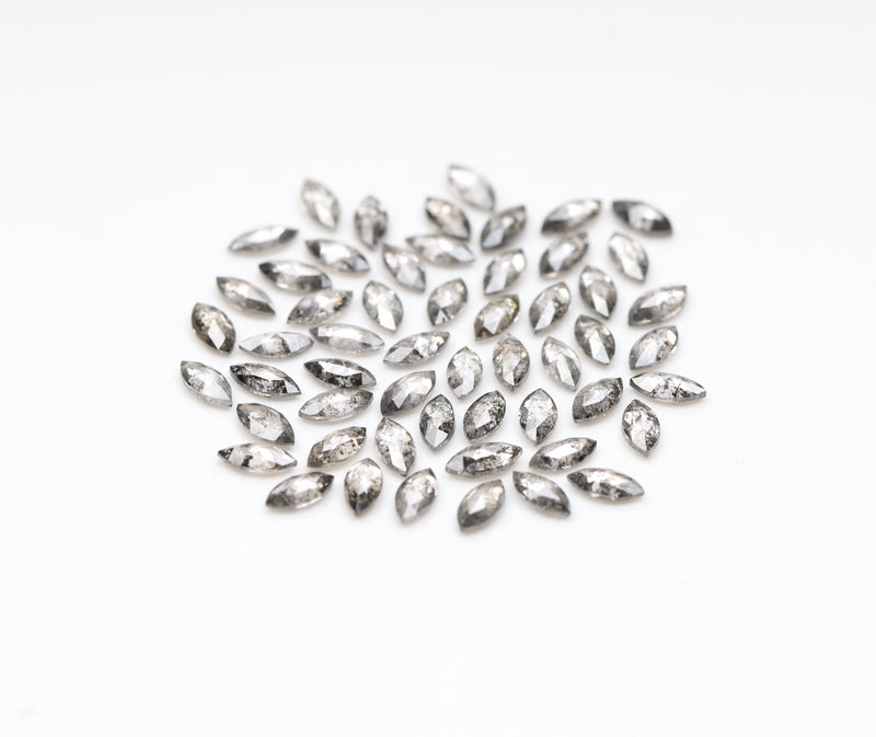 4.0 x 2.0 MM Salt and Pepper Marquise Cut Diamond – Loose Natural Stone