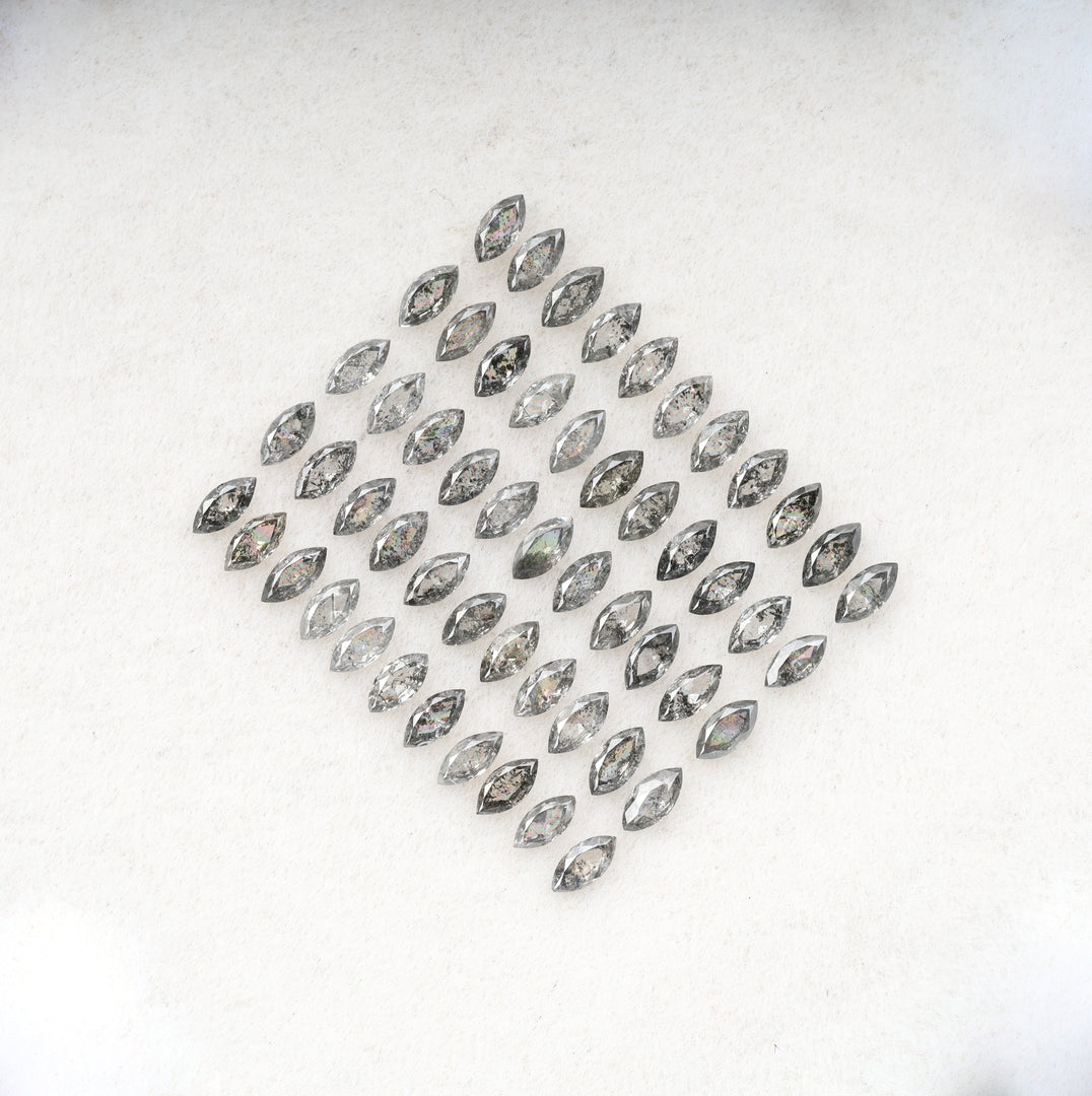 5.0 x 2.5 MM Salt and Pepper Marquise Cut Diamond Loose Natural Diamond