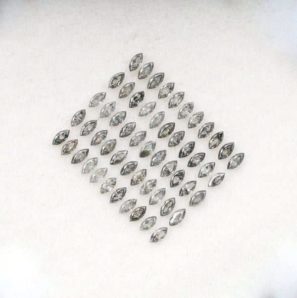 5.0 x 2.5 MM Salt and Pepper Marquise Cut Diamond Loose Natural Diamond