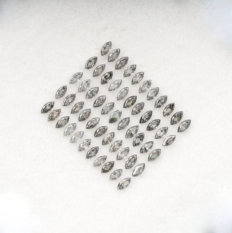 5.0 x 2.5 MM Salt and Pepper Marquise Cut Diamond Loose Natural Diamond