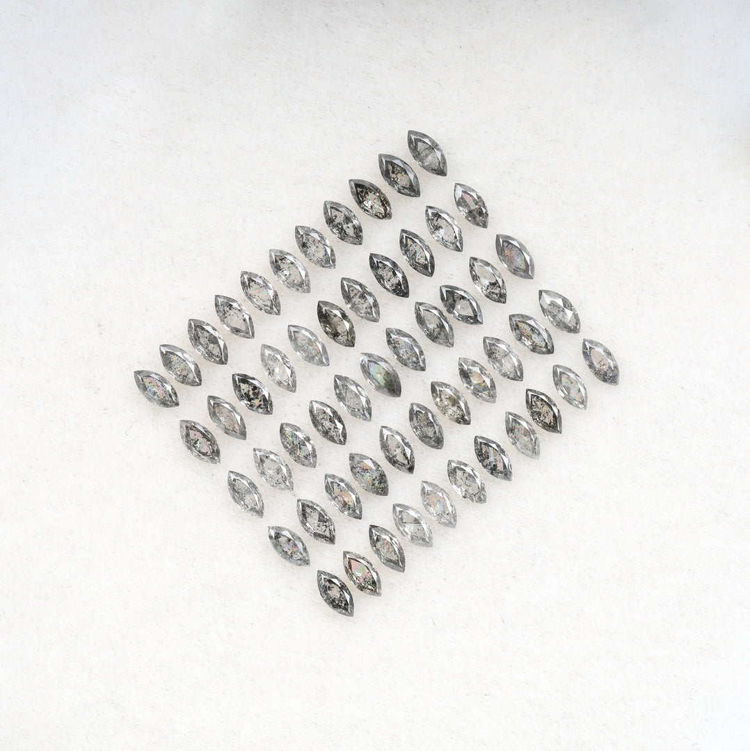 5.0 x 2.5 MM Salt and Pepper Marquise Cut Diamond Loose Natural Diamond