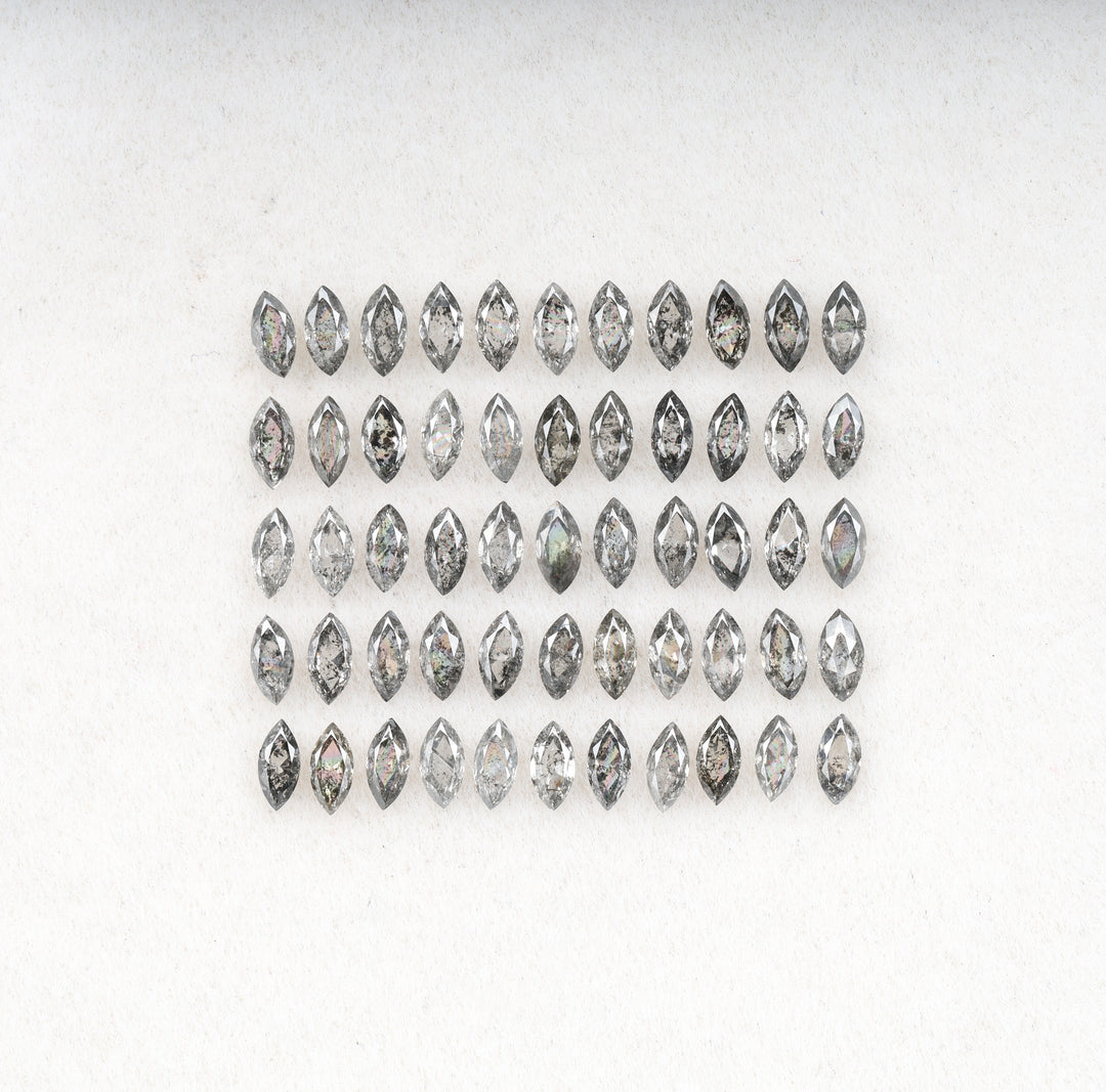 5.0 x 2.5 MM Salt and Pepper Marquise Cut Diamond Loose Natural Diamond