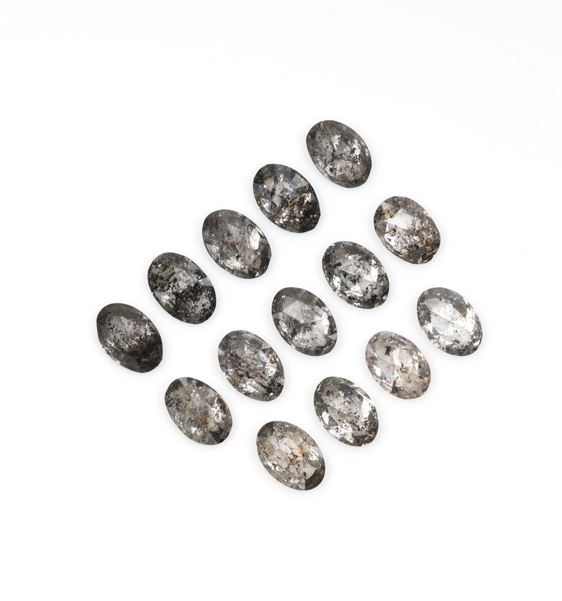 3.0 X 2.0 Salt and Pepper Oval Cut Diamonds