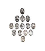 3.0 X 2.0 Salt and Pepper Oval Cut Diamonds