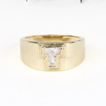 Initial Signet Ring Initial Ring Gold Pinky Ring Initial Monogram Ring Letter Alphabet Monogram Ring Gold Initial Ring Diamond Letter Ring - Minimal Carbon