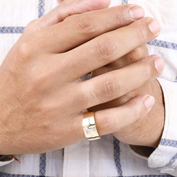 Initial Signet Ring Initial Ring Gold Pinky Ring Initial Monogram Ring Letter Alphabet Monogram Ring Gold Initial Ring Diamond Letter Ring - Minimal Carbon