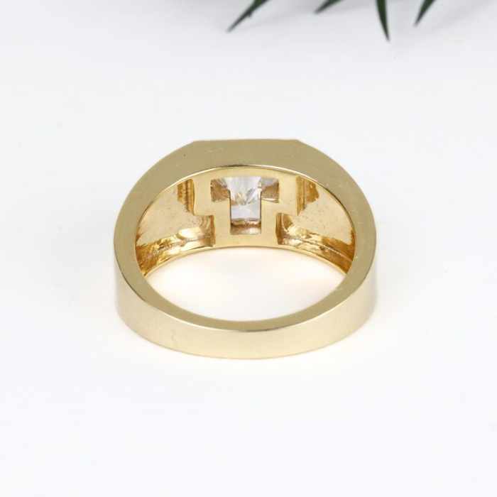 Initial Signet Ring Initial Ring Gold Pinky Ring Initial Monogram Ring Letter Alphabet Monogram Ring Gold Initial Ring Diamond Letter Ring - Minimal Carbon