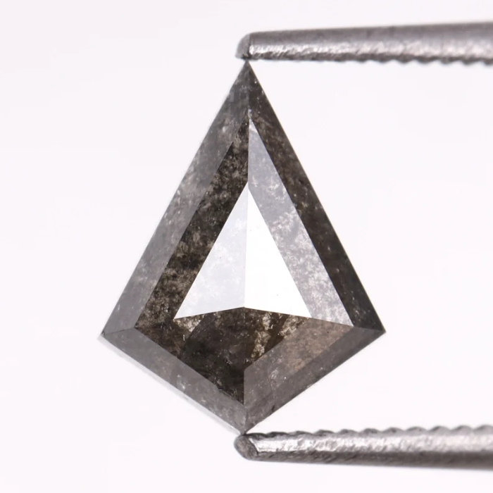 Kite Cut Earth Mined Salt and Pepper Diamond