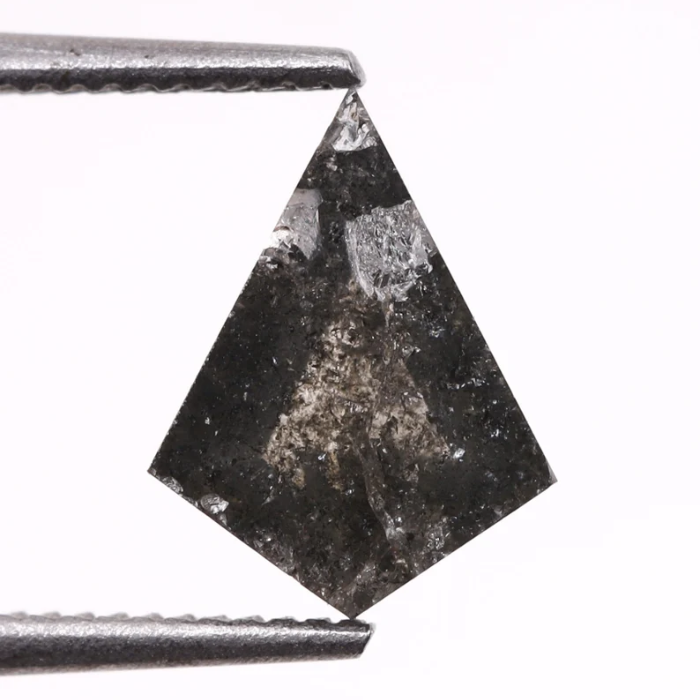 Kite Cut Earth Mined Salt and Pepper Diamond