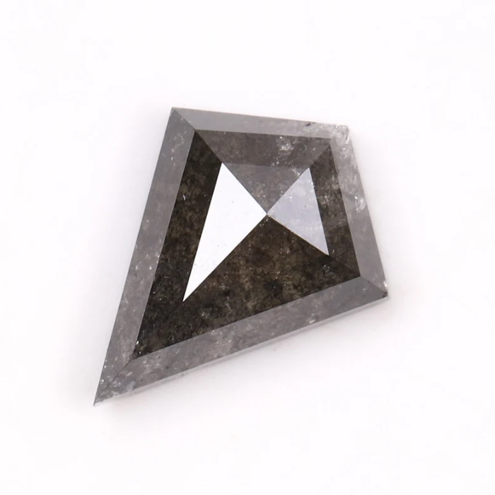 Kite Cut Earth Mined Salt and Pepper Diamond