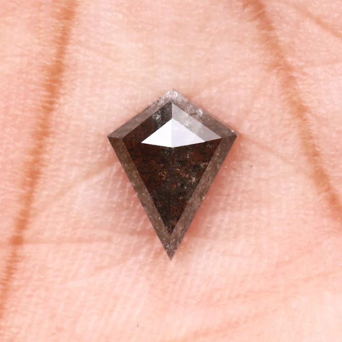 Kite Cut Earth Mined Salt and Pepper Diamond