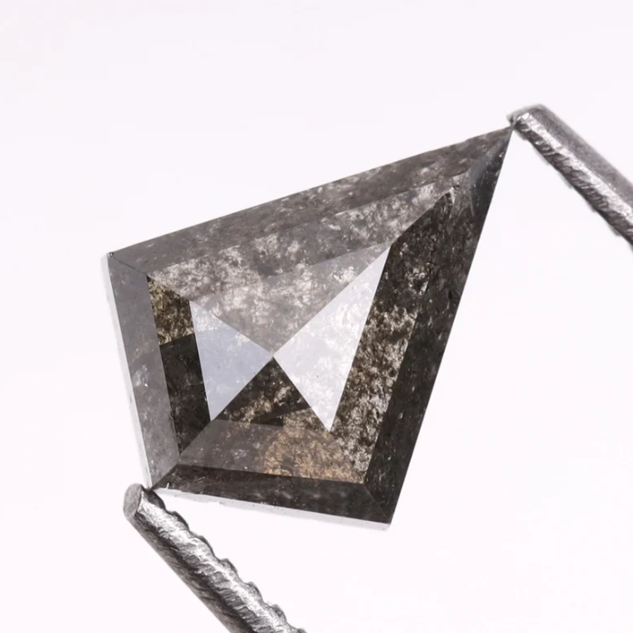 Kite Cut Earth Mined Salt and Pepper Diamond