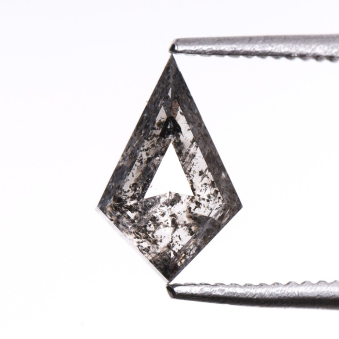 Kite Cut Loose Full Cut Salt And Pepper Diamond