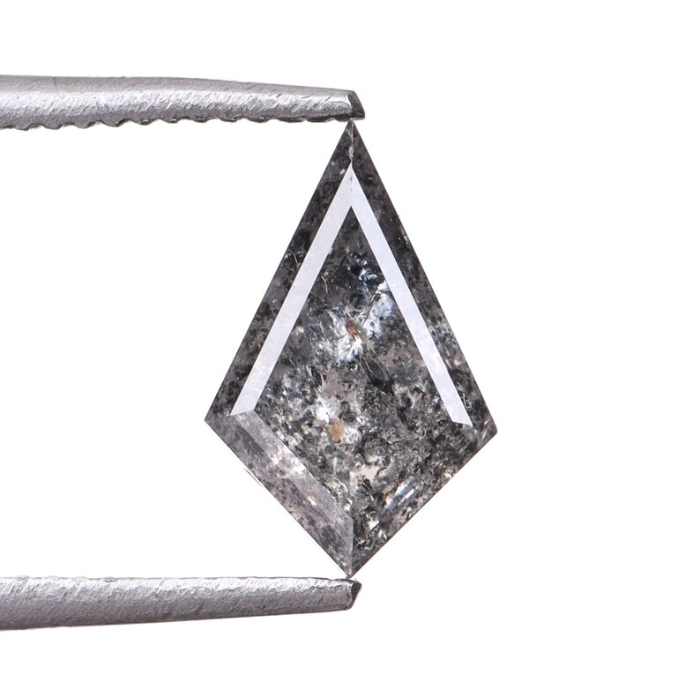 Kite Cut Loose Full Cut Salt And Pepper Diamond